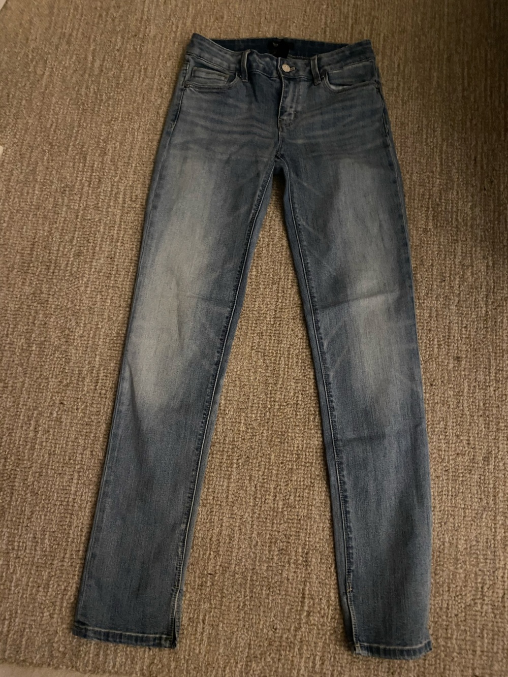 White House Black Market Women's Straight Leg Jeans - Light Blue Wash